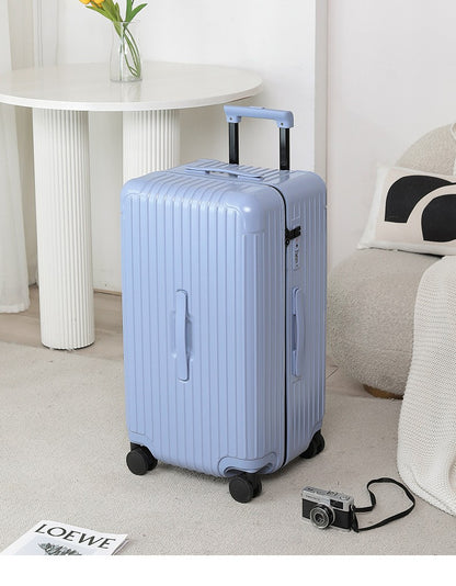 New Process Plastic Frame Suitcase 20-inch Carry-on Luggage 28-inch Thickened Trolley Case Large Capacity Travel Bag with Passwo