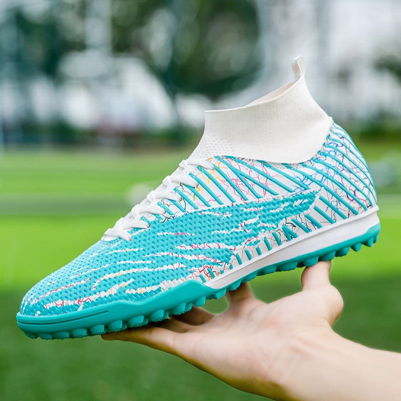 Men Light Soccer Shoes Size 35-45 Boys Soccer Shoes Football Boots High Ankle Kids Cleats Training Sport Sneakers Football Shoes