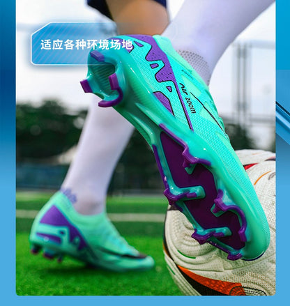 Men Football Shoes Cleats Outdoor Grass Society Training Match Football Field Boots Resistant Studded Soccer Shoes Sport Wear