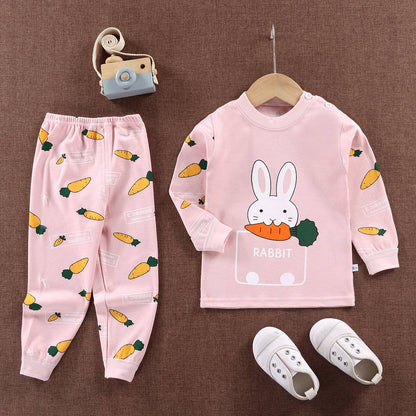 Cute Minnie Little Girl's Set 2024 Children's Cartoon baby girls clothes Spring Baby boys clothes Toddler Print kids clothes Set