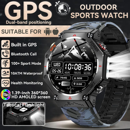 2025 Novo Smartwatch T-Rex 3 Ultra GPS Masculino 10ATM IP68 À Prova D'água GNSS de Banda Dupla Integrado Bússola Smartwatch Esportivo Militar