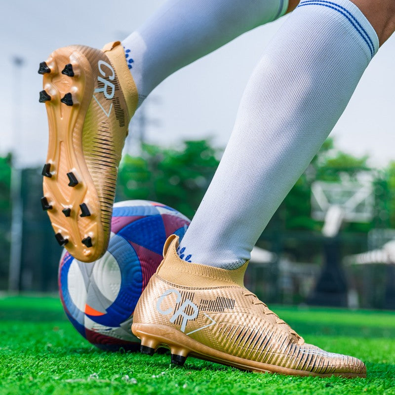 New Men's and Women's Football Cleats Firm Ground Outdoor Professional Football Shoes Lightweight Sports Sneaker Rugby Boots