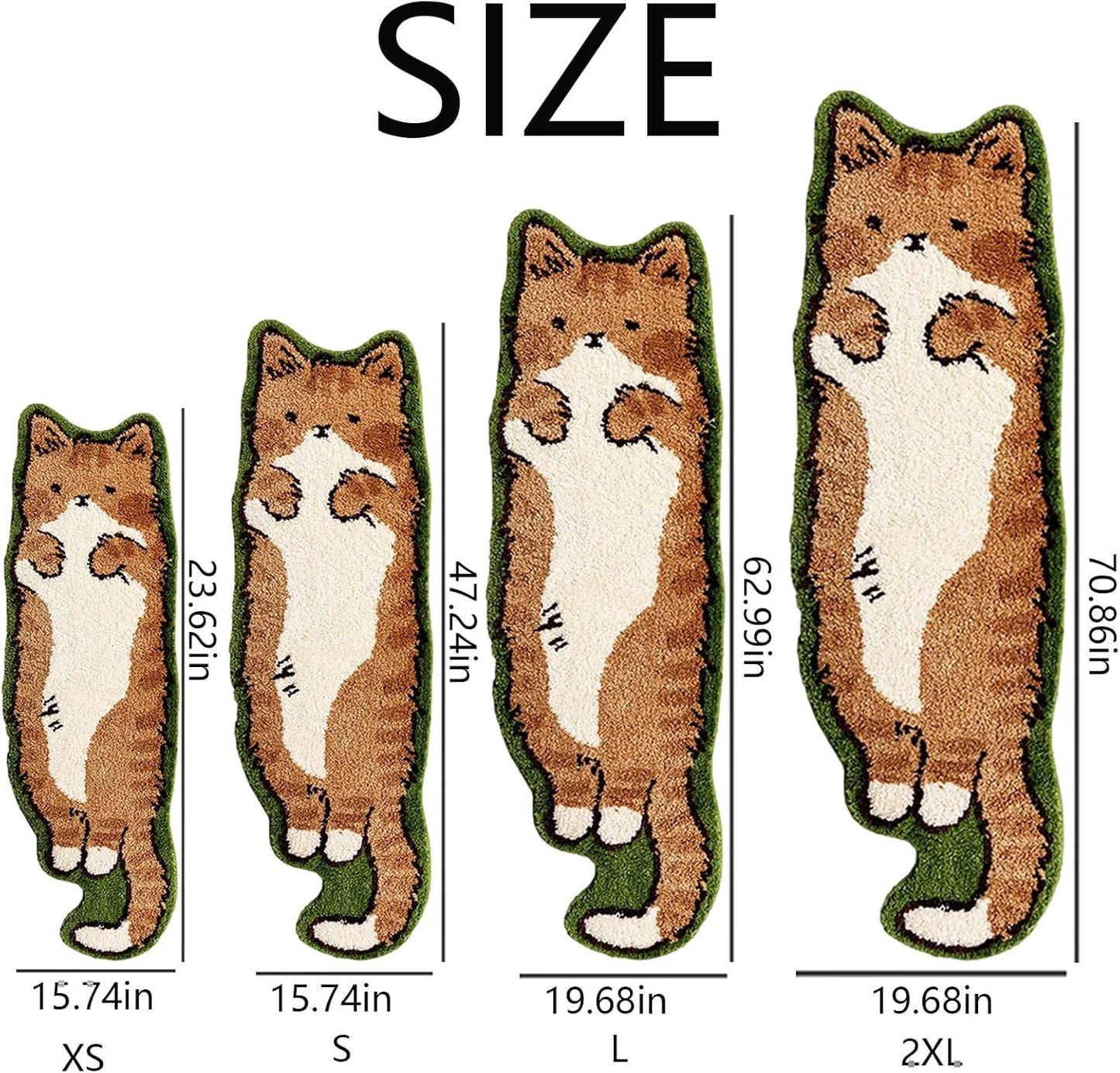 VIKAMA Cartoon Cat Patterned Carpet Home Decor. Provides Warmth For The Living Room And Bedroom Bedside. Non-Slip And Dirt-Proof