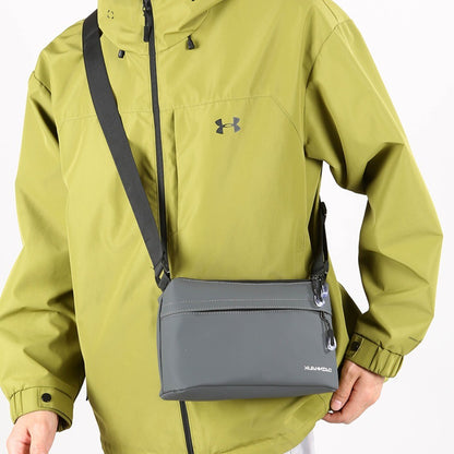 Oxford Crossbody Bag for Men Women Large Capacity Shoulder Messenger Bag Solid Color Waterproof Soft Fabric