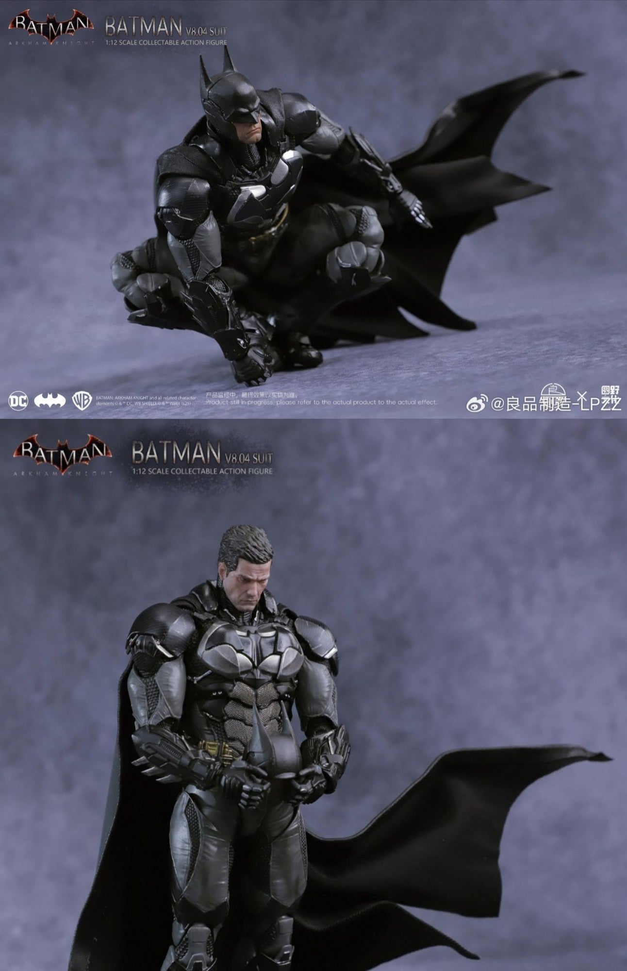 EM ESTOQUE LPZZ Deathstrok Figura U-P-Finegures Arkham Knight V8.04 Terno Bonecos de Ação Batman Estatueta 1/12 Coleção DC Brinquedo