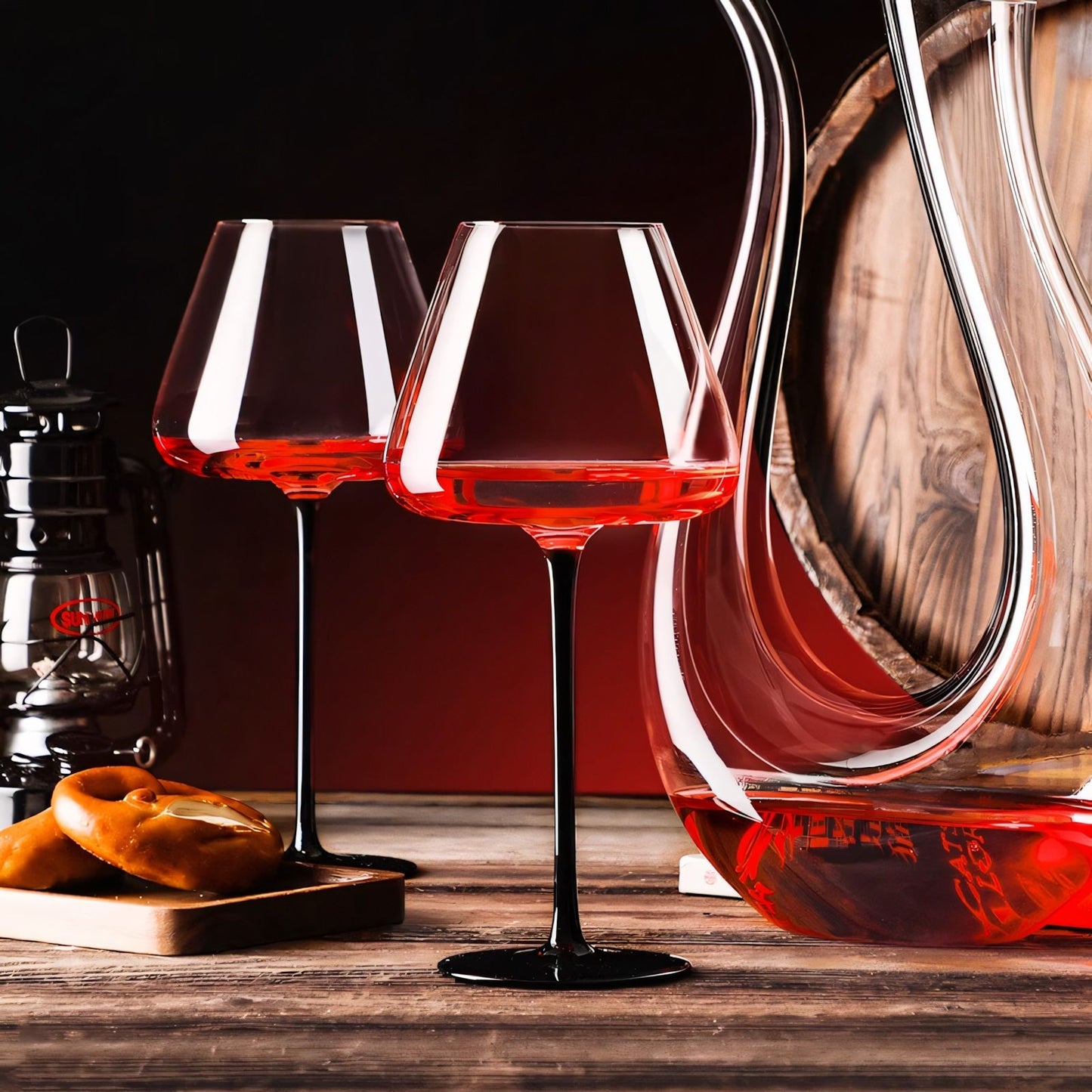 Copo de vidro transparente com base preta e pé alto, taça de champanhe criativa, taças de vinho, copo de coquetel, utensílios de vinho domésticos