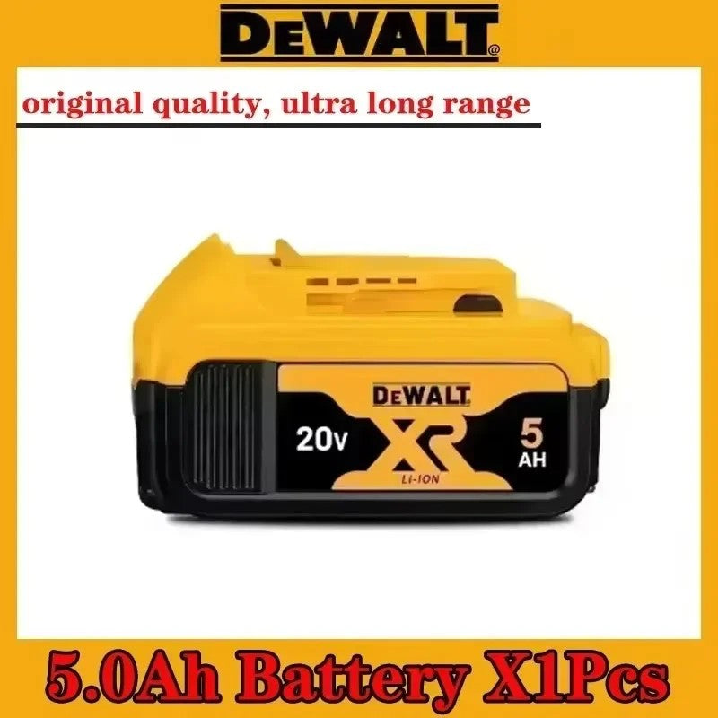 Bateria Original DeWALT 20V 5.0Ah 6.0Ah MAX FlexVolt para Ferramenta Elétrica DCB606 DCB205 DCB206 DCB209 DCB182 com Carregador
