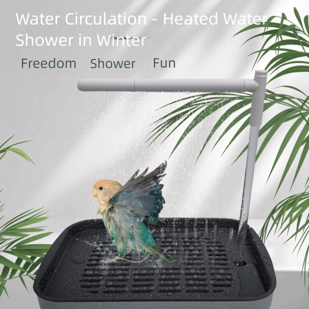 Nova Banheira Automática de Pássaros Papagaio Banheira Elétrica USB Circulando Água Banheira de Pássaros Chuveiro Fonte Suprimentos para Animais de Estimação