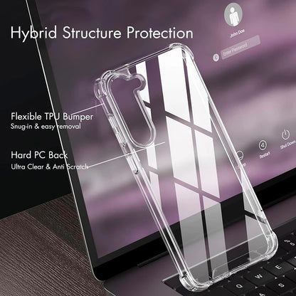Capa Híbrida Antichoque Para Samsung Galaxy S26 S25 FE S24 S23 S21 S22 Plus Ultra Capa Dura Transparente Para Samsung A56 A36 A54 A53