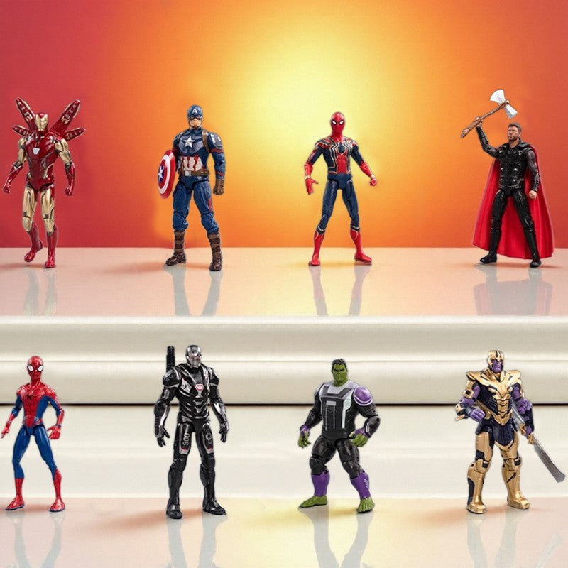 ZD Toys Vingadores Lendas Homem de Ferro Homem Aranha Thor Capitão América Thanos Hulk Máquina de Guerra Bonecos de Ação Presente