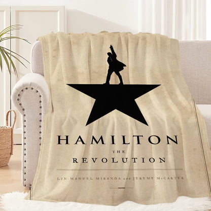 Classic Play Musical Blanket Plush Nap Sofa rug for Living Room H-Hamilton-ES Warm Office Bedroom Birthday Home Travel Kid Gifts