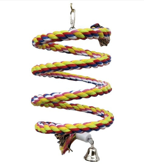 Novos Brinquedos Para Pássaros Papagaios de 160 cm de Comprimento Brinquedo Para Animais de Estimação Papagaio Corda Em Pé Decoração de Gaiola de Pássaros Brinquedo de Escalada de Papagaio Sino de Corda Para Gaiola de Pássaros