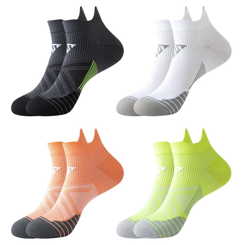 4pairs/Lot Woman Men's Socks Compression Breathable Basketball Sports Cycling Running Towel Socks High Elastic Tube Socks