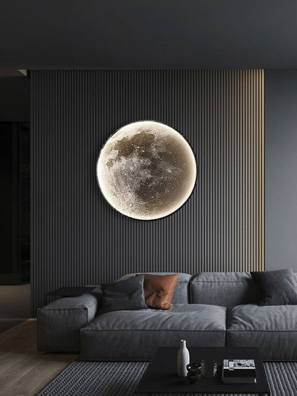 Moon Wall Lamp Living Room Background Wall Ceiling Lamp Art Bedroom Ceiling Lamp Imitating the Moon Surface Decorative Lamp