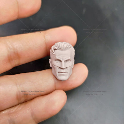 1/12 Quadrinhos Lanterna Verde Design de Máscara Escultura de Cabeça Masculina Não Pintada Guy Gardner Modelo Branco Brinquedos Para Corpo 6" Ml Shf Mezco
