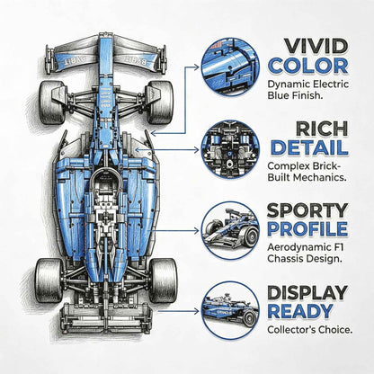 Technical 1361/1639PCS RB20 SF-24 1:8 Scale Racing Car Kits MOC Collectible Assembly Building Blocks Car Model Birthday Gift Toy
