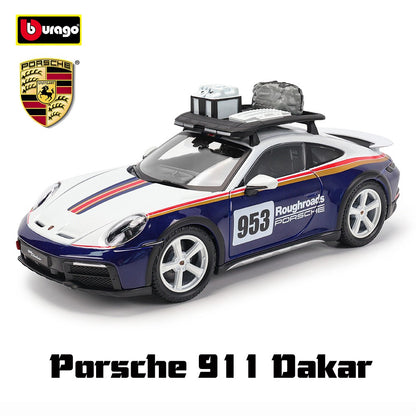 Bburago 1:24 Porsche 963 24 alloy racing car Alloy Luxury Diecast Car Model Toy Collection Gift Multiple styles to choose from
