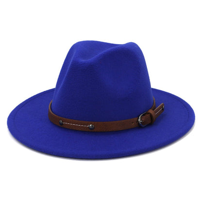 Fedoras Winter Hat For Women 59-61CM Men Panama Felted Jazz Hats New Trilby Church Cap sombreros de mujer