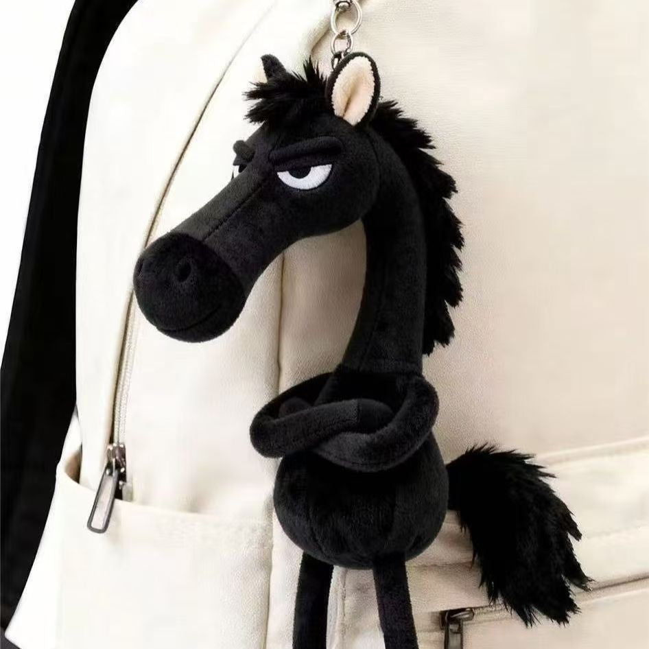 Horse Pendant 2026 Year Of The Horse Plush Horse For Bags Keychain Creative Mascot Horse New Year Party Decorations Gift