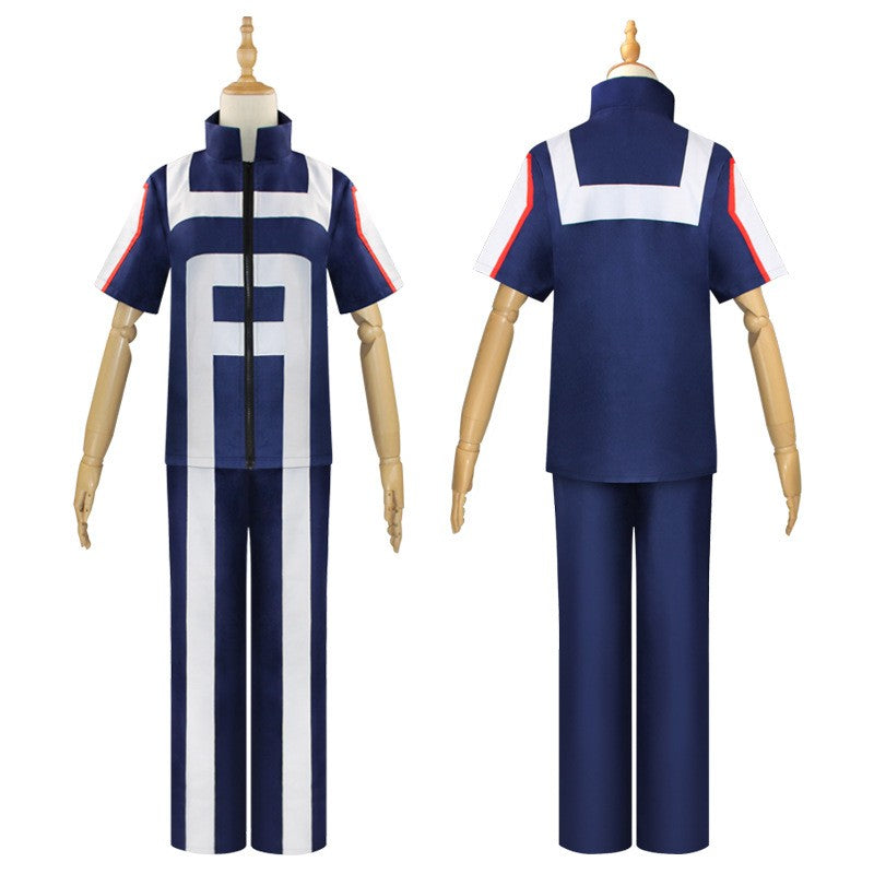 Anime My Hero Academia Boku Cosplay Gym Sport Costume Men Women School Suit Uniform T-shirt Pants Gymnastics Clothes Full Set