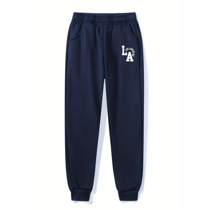 Sweatpants Mens Casual Cotton Mens Joggers Tracksuit Bottoms Men with Loose fit Gym “Los Angeles” Printed