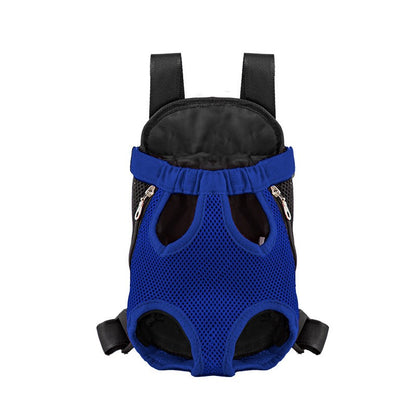 Mochila Transversal Respirável Portátil para Viagem para Cães e Gatos Pequenos, Bolsa Frontal de Malha para Exteriores