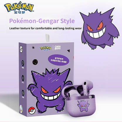 Pokemon Gengar Anime Ear clip type Bluetooth Wireless Headset Gaming stereo sports headphones High Endurance Gifts In Stock