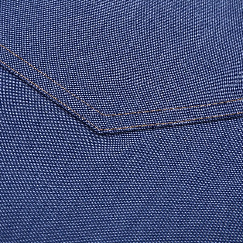 Men Shirt Denim Oversize 6XL 7XL 8XL 10XL Plus Size Fashion Casual Cowboy Blue Pockets Loose Long Sleeve Cotton High Quality