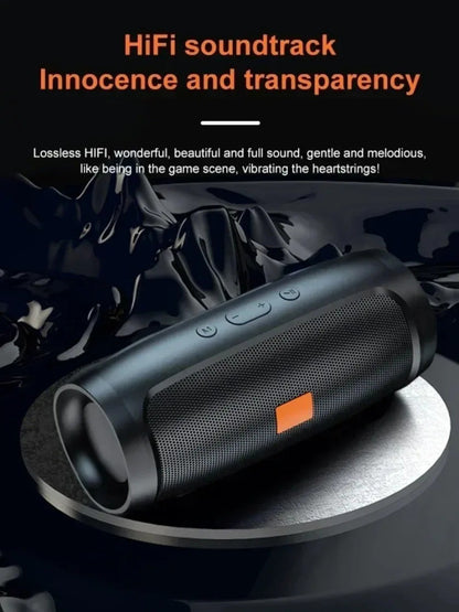XIKCU Portable Dual Bluetooth Speaker Stereo Outdoor Tfusb Playback Fm Voice Broadcasting Portable Subwoofer 50 Wireless Speaker