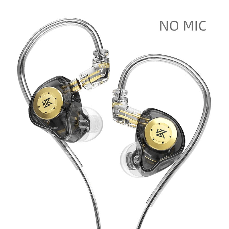 KZ EDX PRO Fone de Ouvido com Fio de Metal Fone de Ouvido HiFi Graves Música DJ Fones de Ouvido Monitor Intra-auricular Headset Gamer com Microfone Audifonos