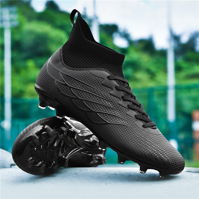 High Ankle Sports Footwear FG/TF Kids Soccer Cleats Football Boots Professional Men's Soccer Shoes Krampon Outdoor Sneakers 2025