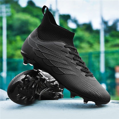High Ankle Sports Footwear FG/TF Kids Soccer Cleats Football Boots Professional Men's Soccer Shoes Krampon Outdoor Sneakers 2025