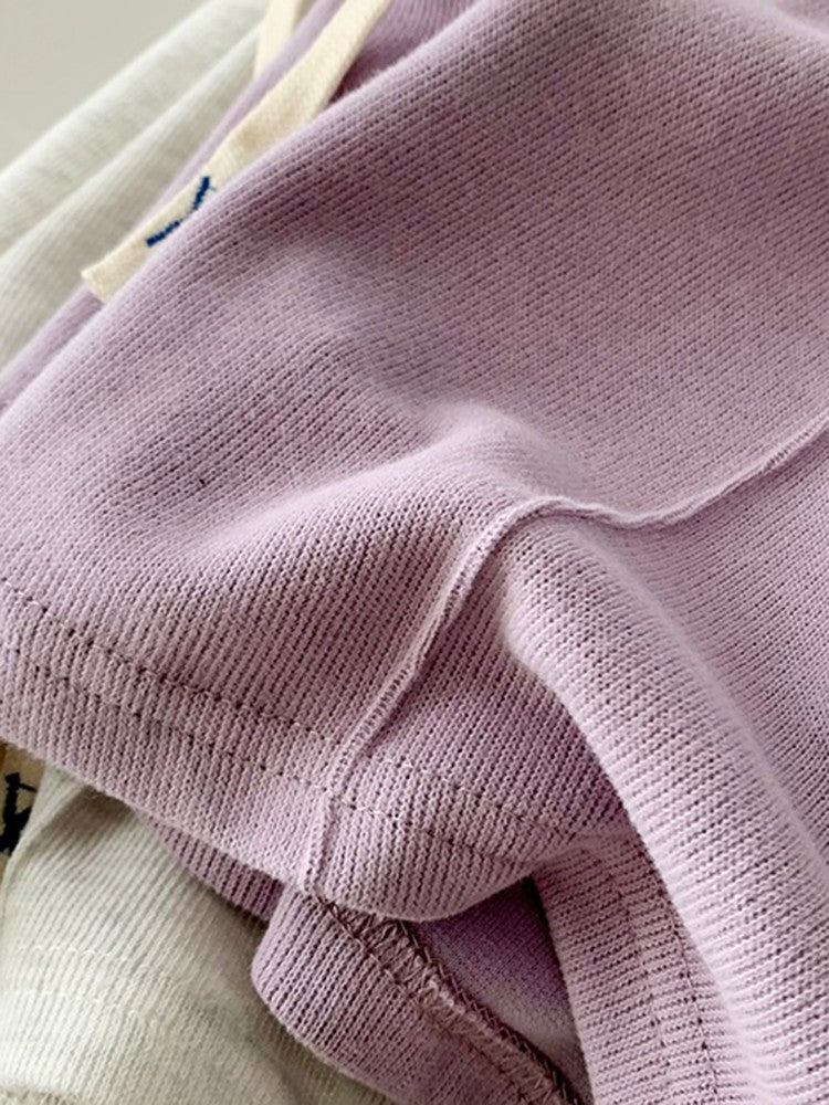 AOSSVIAO 2025 Summer Shorts Women Elasticity Lovely Girls Korean Style Sweet Students Harajuku Simple Pure Gray Trousers Female