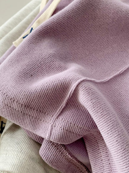 AOSSVIAO 2025 Summer Shorts Women Elasticity Lovely Girls Korean Style Sweet Students Harajuku Simple Pure Gray Trousers Female