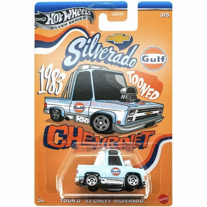 Hot Wheels Silver Series Gulf Tooned Toyota Supra Chevrolet Volkswagen Golf 1/64 Diecast Carro Modelo Brinquedo de Coleção de Presente