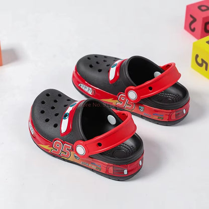 Disney Mcqueens Pixar Desenho Animado Chinelos Impermeáveis Sólidos Sandálias de Buraco Sandálias de Praia ao Ar Livre Sandálias Casuais Respiráveis Sapatos de EVA Adulto Presente