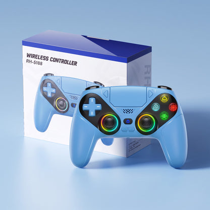 Gamepad For Playstation 5 PS5 Pro/Slim/PC,RGB Wireless Controller  6-Axis Gyro Dual Shock Turbo&Marco Programable Game Controle