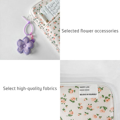 Laptop protective case compatible with HP MI Macbook 11 13-14 inch shockproof plush laptop bag, portable tablet protective bag