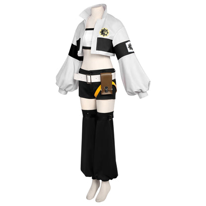 GACHIAKUTA Riyo Cosplay Costume Anime Reaper Full Set with Vest Shorts Waist Bag Halloween Christmas Plus Size Suit