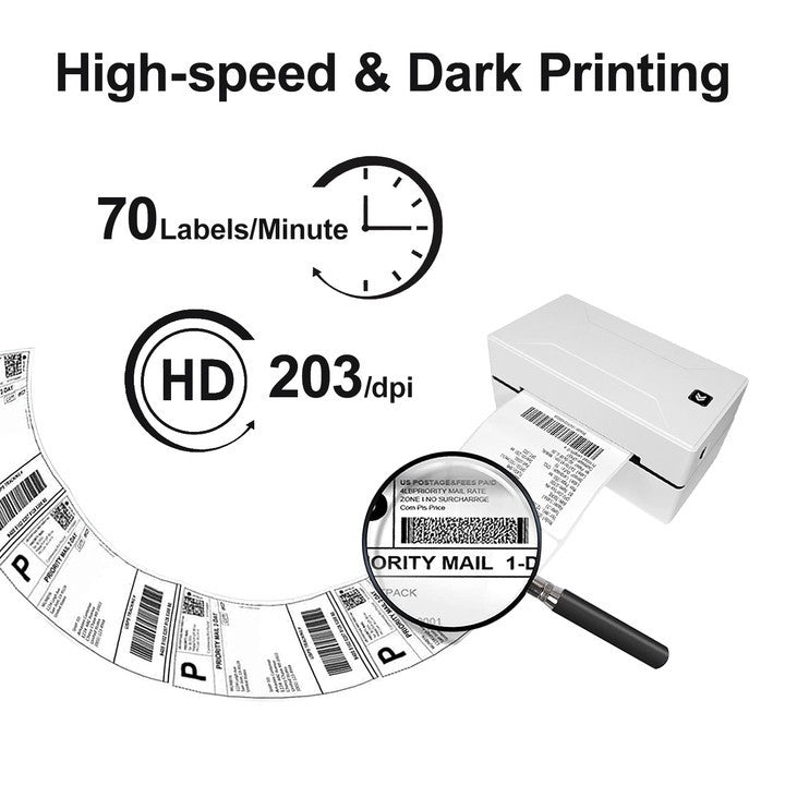 Portable Thermal Label Printer D100 Bluetooth Inkless Printer Compatible With iPhone Android Mac Window For Office School