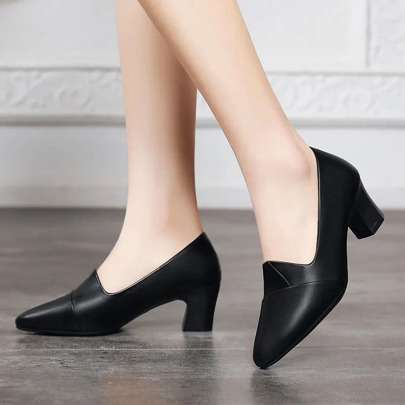 Zapatos De Mujer Women Casual Sweet Light Weight Comfort Spring & Summer High Heel Shoes Lady Classic Office Party Pumps B153