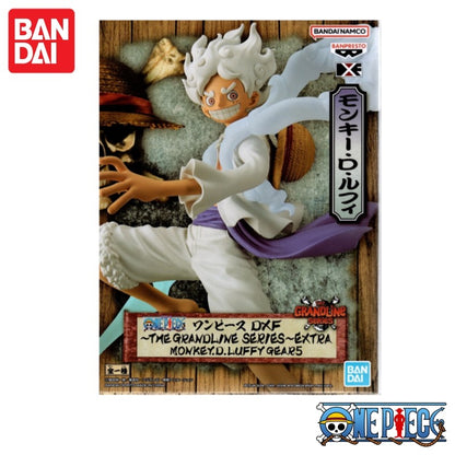 Em estoque Bandai Original One Piece Banpresto Koa Artist Luffy King Gear 5 Anime Figures Modelo Decoração Brinquedo Ornamento Presente