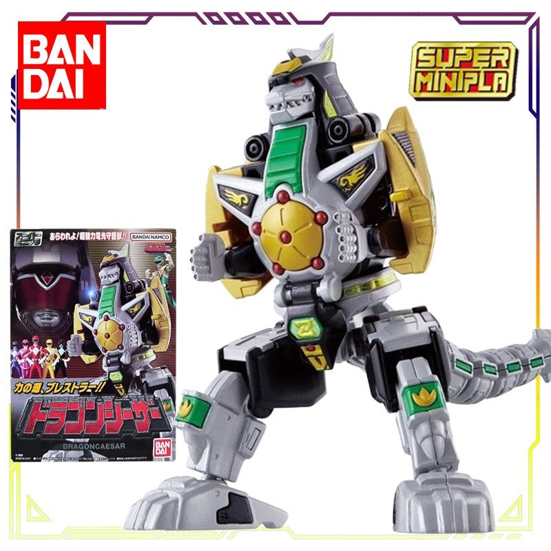 BANDAI Original SUPER MINIPLA Power Rangers Série Rei Dragão de Pulso\Deus Grande Besta Anime Action Figure Modelo Brinquedos Presentes Para Meninos