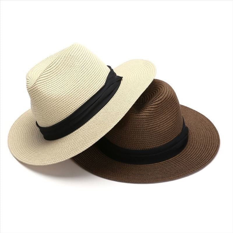 Extra Large Panama Straw Hat Summer Wide Brim UV Protection Adjustable Beach Sun Hat for Women Men Travel