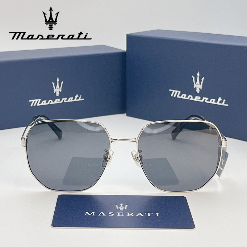 Óculos de Sol MASERATI Quadrados Estilosos Polarizados para Dirigir, Viajar, Masculinos e Femininos, UV400 Visão Nítida