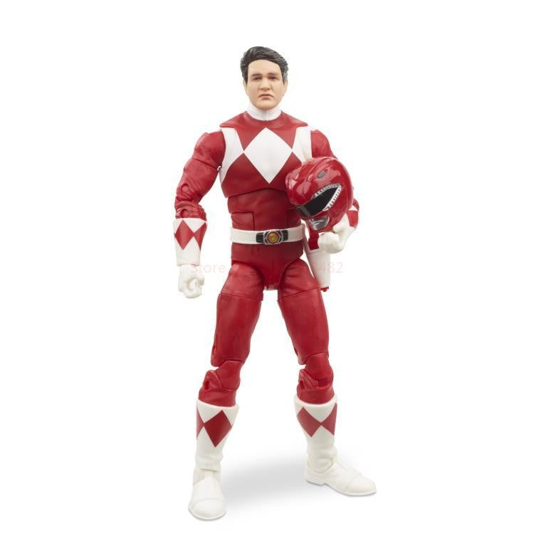 Boneco de Anime Hot Power Rangers Red Ranger Lightning Collection Dino Fury Bonecos de Ação Modelo Estátua Brinquedos Presentes