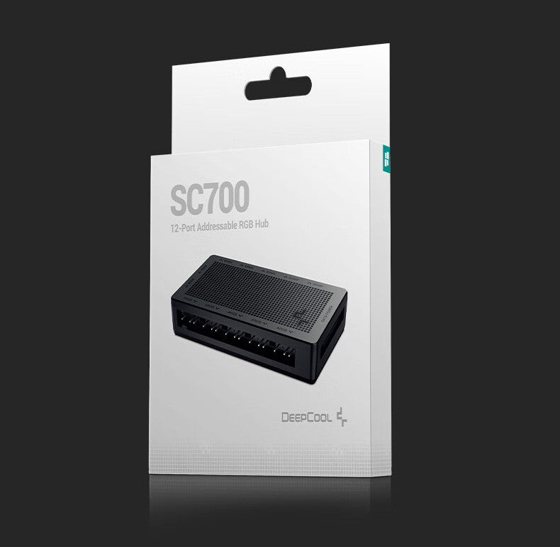 DeepCool Fan HUB PWM 5V 3pin ARGB Magnetic Attraction Fan HUB Splitter SATA Power Control Connect Motherboard