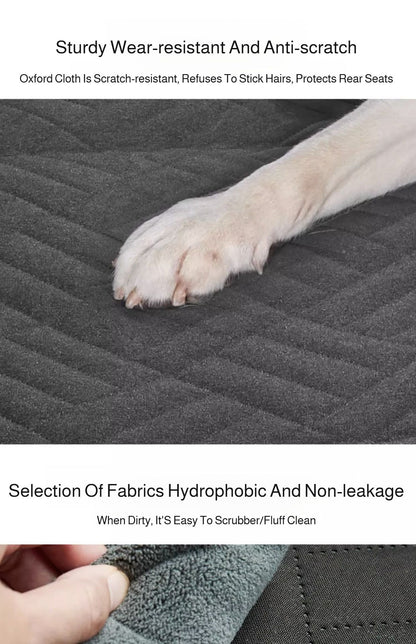 Capa de Carro Removível de Inverno Extensão Traseira Almofada para Cães Impermeável à Prova de Arranhões Antiderrapante Rede Almofada de Assento Traseiro para Pet