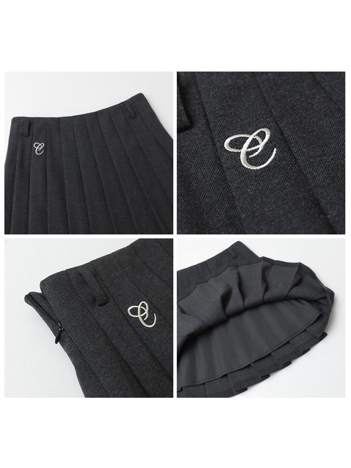 CHIC VEN Women Pleated Skirt High Waist Casual Preppy Style A-line Thick Mini Skirt for Girl Autumn Winter 2025 Ladies Clothing