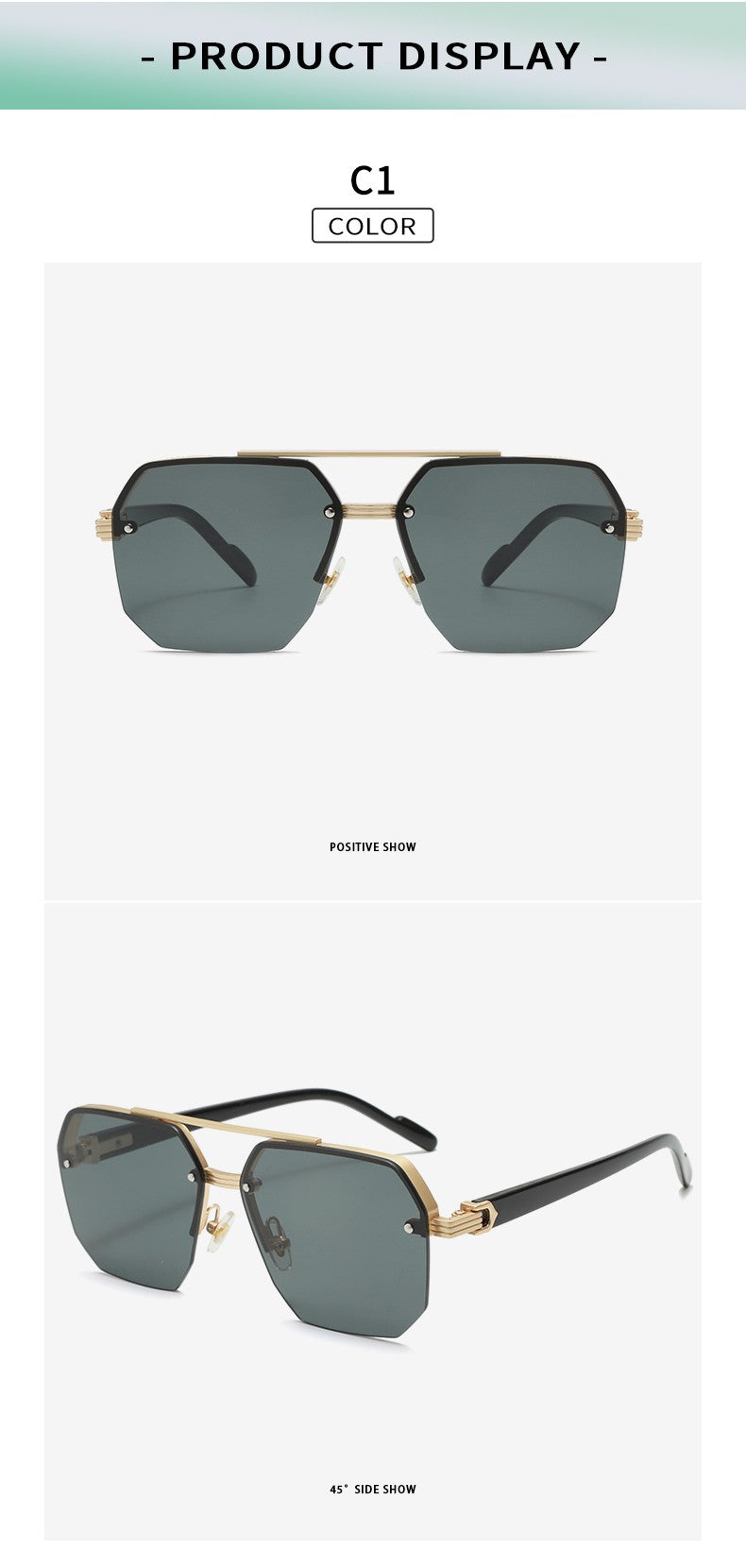 New Fashion Sunglasses Cool Men Vintage Brand Design Metal Square Sun Glasses Women Shades UV400 Oculos De Sol